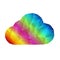 Colorful digital clouding