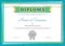 Colorful diploma certificate template for kids