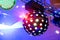 Colorful disco ball