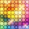 Colorful disco circles vector abstract background