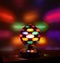 Colorful disco lights ball