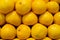 Colorful Display Of Lemons In Market yellow ripe farm products natural