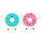 Colorful Donuts Character Illustration Vector