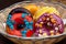 Colorful donuts different flavour