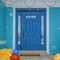 Colorful doorway of a home in Daybreak Utah