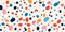 Colorful dot modern abstract print. Creative collage seamless pattern design