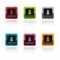 Colorful download buttons