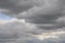 Colorful dramatic sky with cloud at sunset