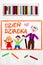 Colorful drawing: Polish Grandfather`s Day card