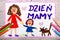 Colorful drawing - Polish Mother`s Day