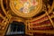 The colorful drawing roof of the Auditorium in the famous Palais Garnier