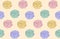 Colorful drawn roses pattern seamless