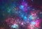 Colorful dreamy nebula