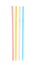 Colorful drinking straws.