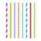Colorful drinking straws