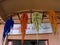 Colorful dyed wool on the door of a shop in Marrakech. Morocco