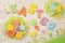 Colorful easter cookies