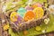 Colorful easter cookies