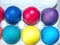 Colorful Easter eggs - part of the passover meal. Easter Bright Sunday of Christ