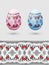 Colorful Easter eggs stylized Russian pattern