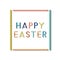 Colorful easter simple card, frame, poster - minimalistic vector design