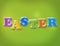 Colorful Easter Theme Letters