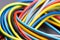 Colorful electrical cables