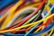 Colorful electrical cables