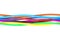 Colorful electrical cables or wires