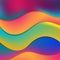 Colorful elegant fluid waves abstract background