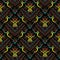 Colorful embroidery floral seamless pattern. Tapestry damask flo