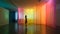 Colorful empty room design, wallpaper background, beautiful interior, commercial, Generative AI