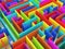 Colorful endless maze