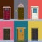 Colorful Entrance Doors Collection