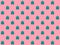 Colorful envelope pattern on pink background. Flat lay