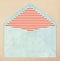 Colorful envelope, vintage style