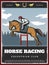 Colorful Equestrian Sport Poster