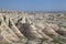 Colorful Eroded Landscape of the Badlands of South Dakota