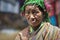 Colorful ethnic Flower Hmong Woman at Bac Ha Market. Flower H`mong ethnic minority group from