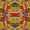 Colorful ethnic patchwork design