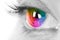 Colorful eye