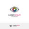 Colorful eye logo looking like a color wheel.