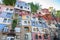 Colorful facade of the famous Hundertwasserhaus in