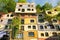 Colorful facade of the Hundertwasser Haus in Vienna, Austria