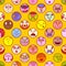 Colorful face avatar expression icons