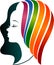 Colorful face logo