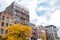 Colorful fall street scene on 2nd Avenue in New York City