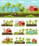 Colorful Farming Concept