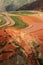 Colorful farmland in dongchuan of china