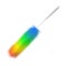 Colorful feather duster cartoon icon